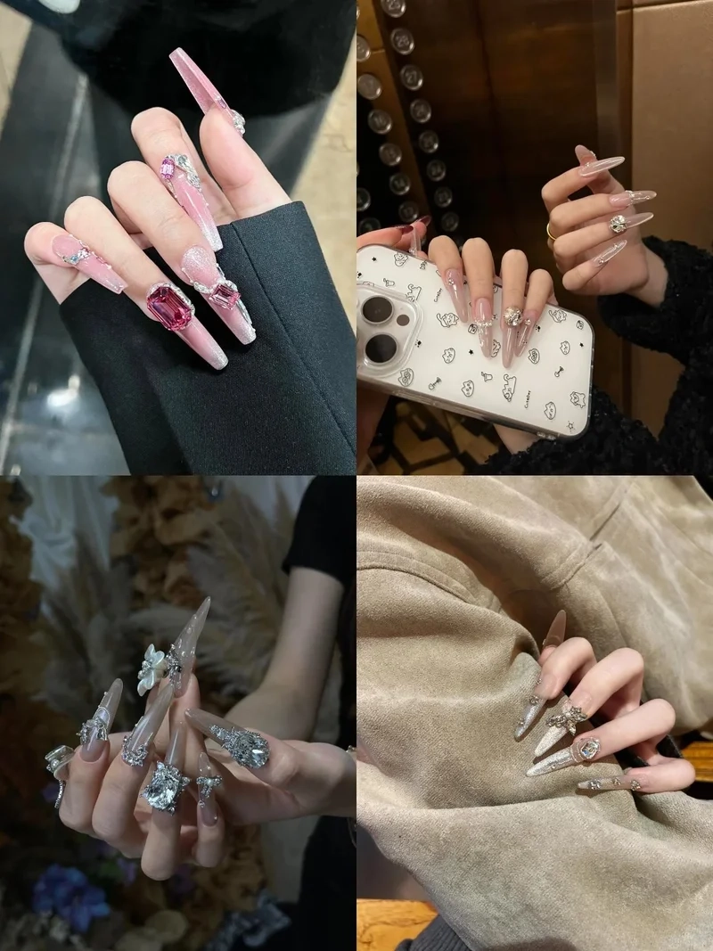 Top trending các mẫu đính đá nail 2025