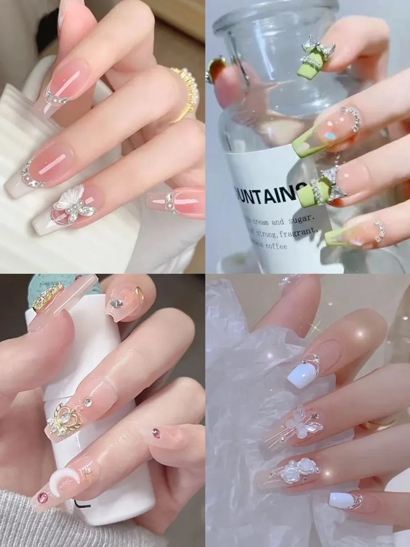Lạ mắt và độc đáo với nail kẻ đầu móng