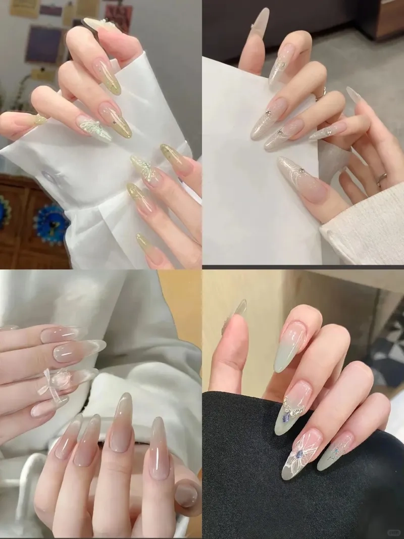 Vẽ đầu móng trắng cho đôi tay thêm cuốn hút