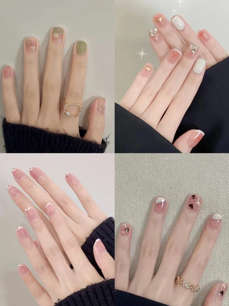 Thử ngay các kiểu nail móng ngắn cực dễ thương cho hè này