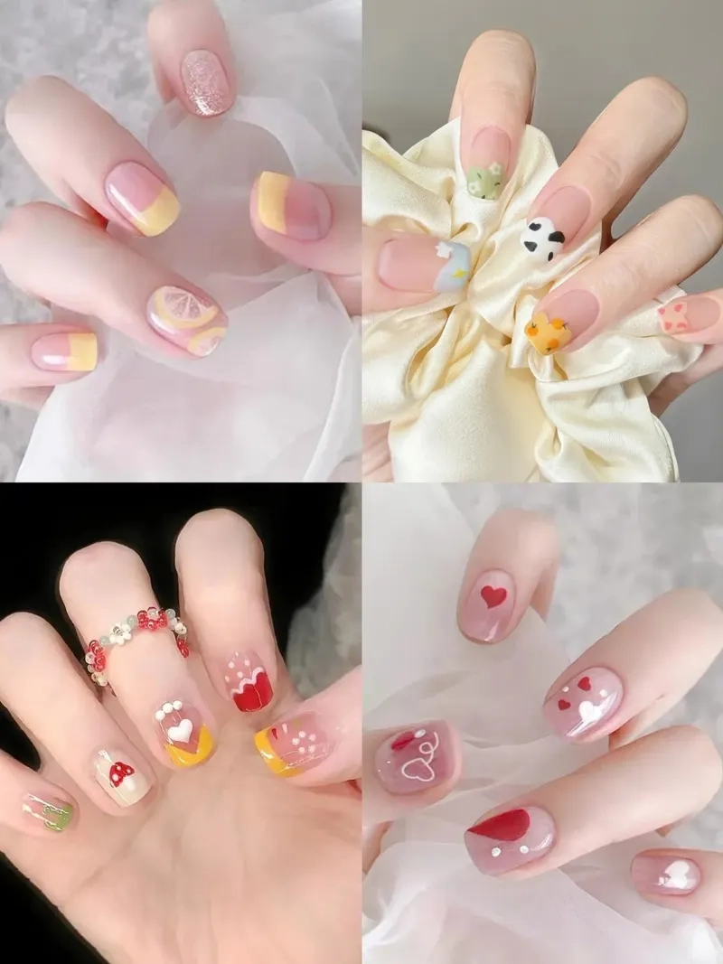 Đơn giản mà nổi bật với kiểu móng tay đẹp ngắn đang trend