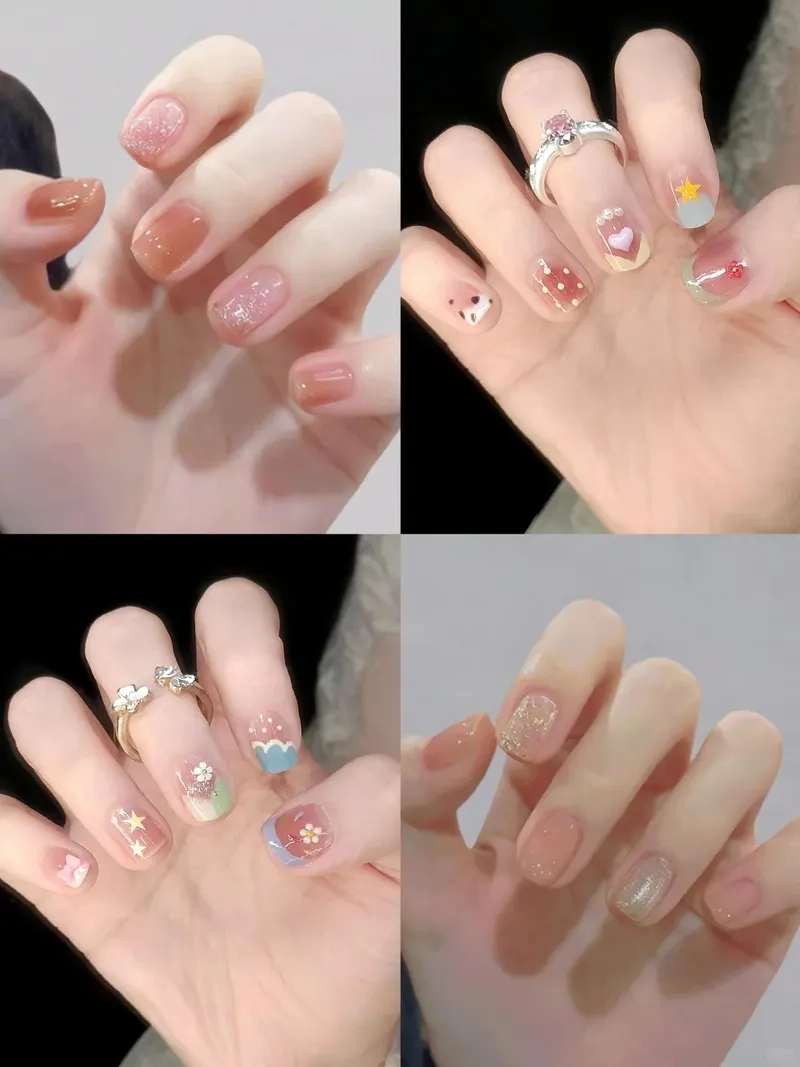 Bật mí cách làm nail cho móng tay ngắn lên màu chuẩn xinh