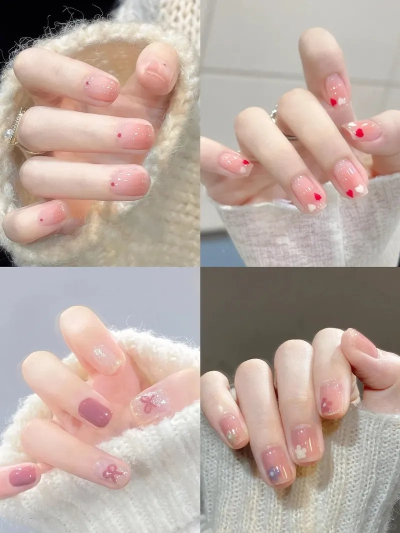 Những kiểu làm nail móng ngắn siêu đáng yêu