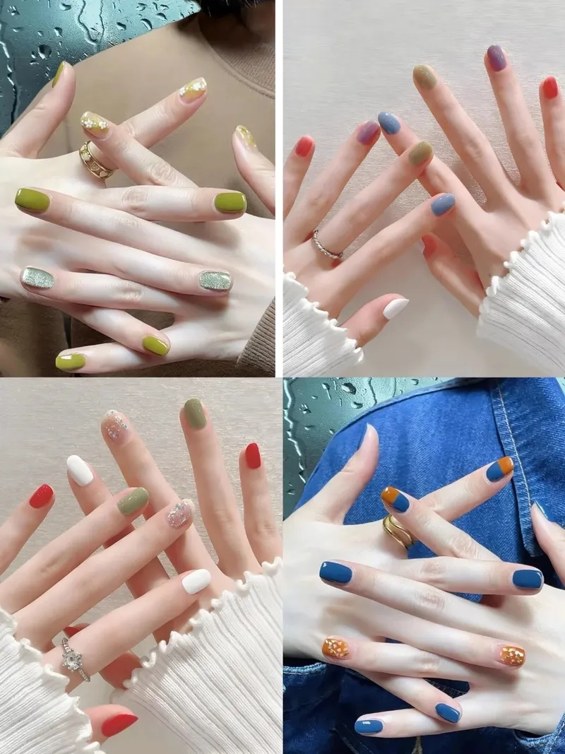Đừng bỏ lỡ mẫu nail tết móng ngắn cực hợp trend