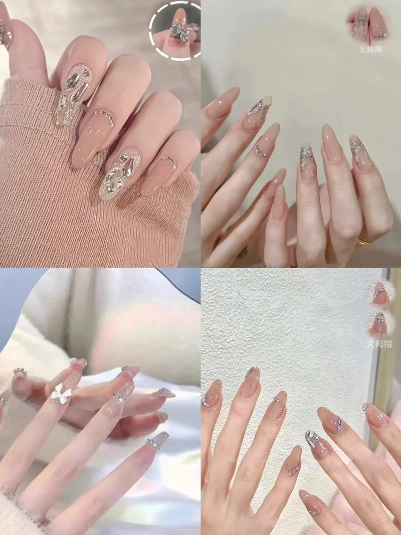 Nét đẹp tối giản với mẫu nail tết đơn giản cho nàng thanh lịch
