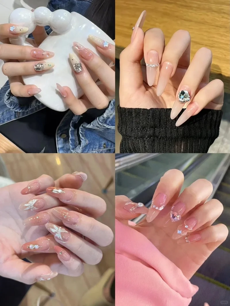 Mềm mại yêu kiều với bộ móng ngày tết pastel
