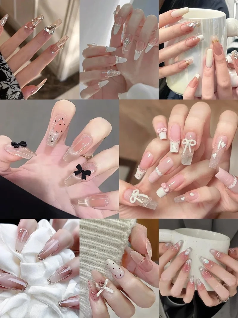 Lung linh ngày xuân với bộ nail ăn tết sành điệu