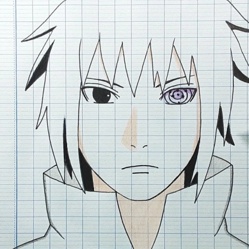 Vẽ sasuke meme cực kỳ cool, dành cho những fan yêu thích Naruto
