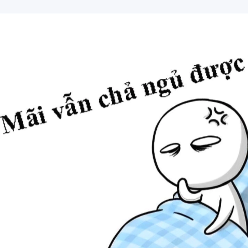 Chia sẻ cảm giác với meme không ngủ được cực hài hước