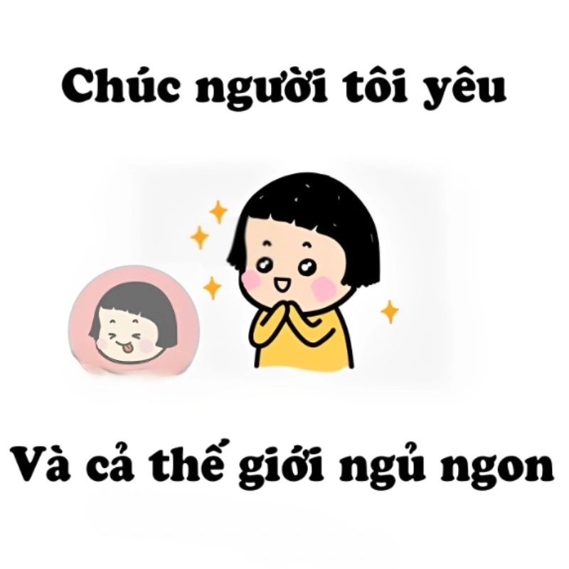 Những meme chúc bé ngủ ngon ngọt ngào giúp bé ngủ yên