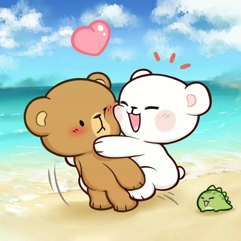 Meme ôm dễ thương lan tỏa sự ấm áp, dễ thương vô đối