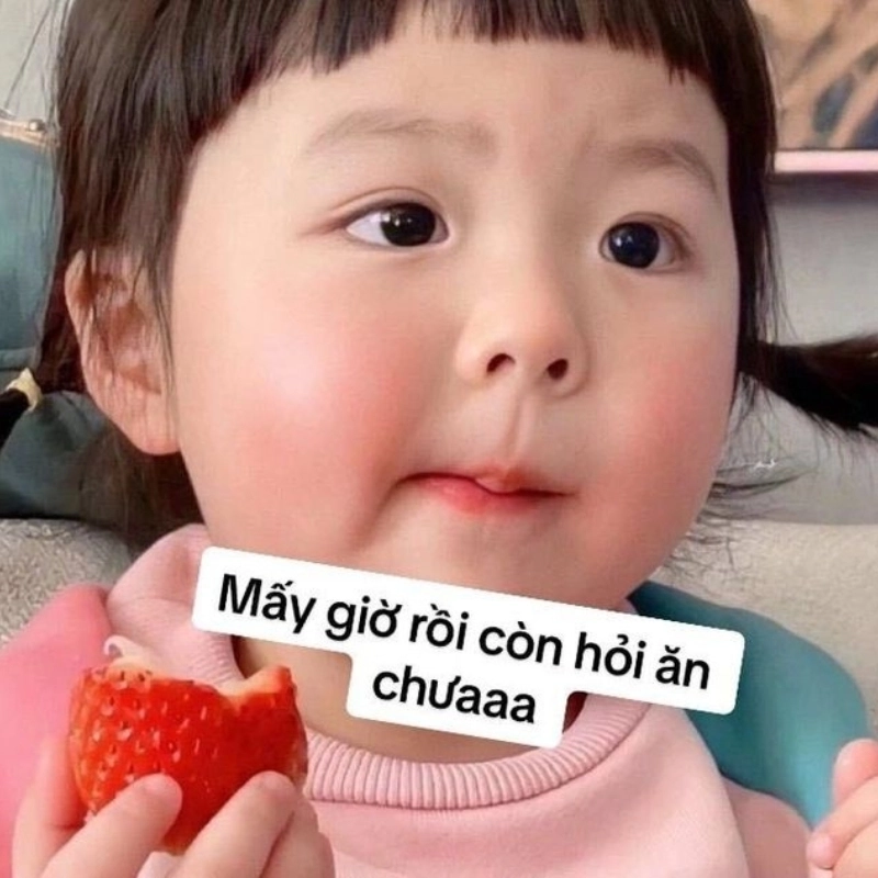 Meme em bé dễ thương khiến ai cũng muốn nựng ngay