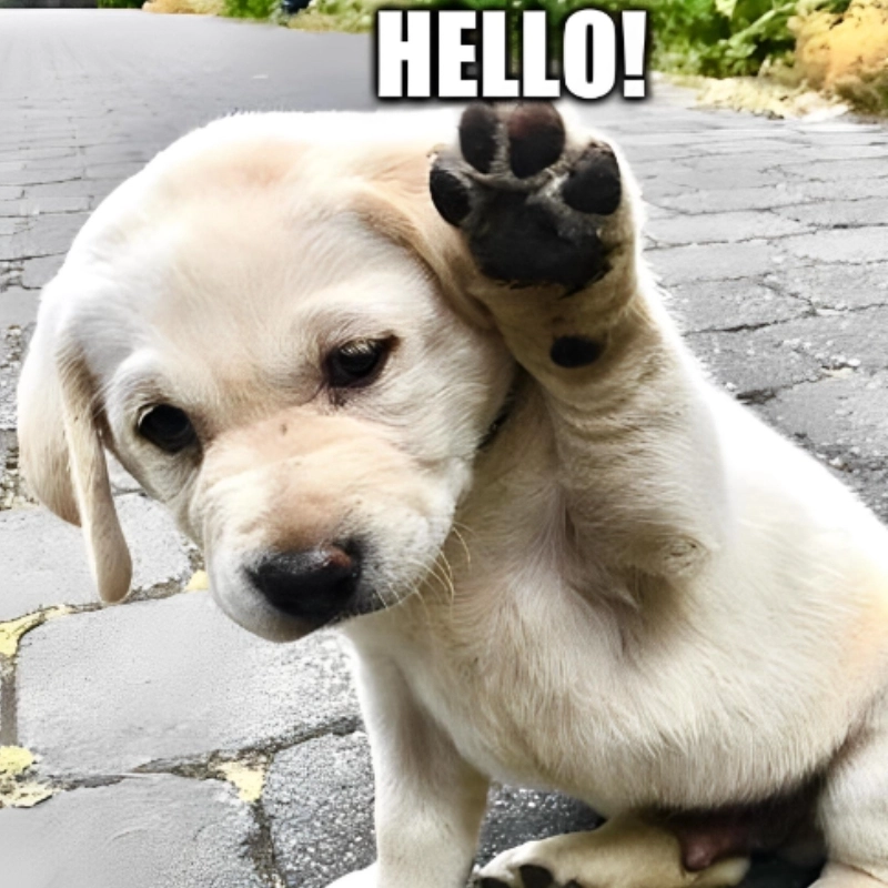 Hello meme siêu hài hước, chào ngày mới đầy năng lượng