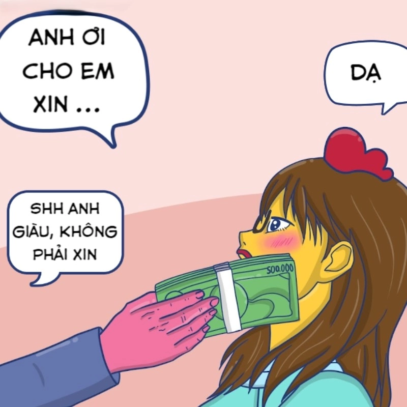 Meme xin tiền là sự kết hợp tuyệt vời của hài hước và bất ngờ