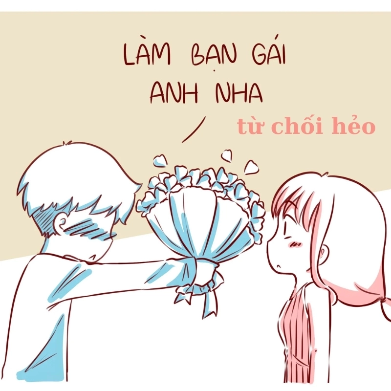 Meme từ chối tình yêu mang lại tiếng cười vui vẻ và bất ngờ
