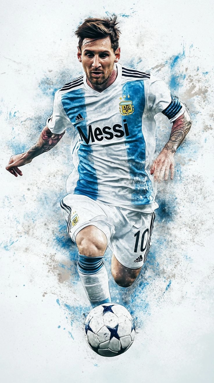 messi đá bóng cùng avatar cực chất