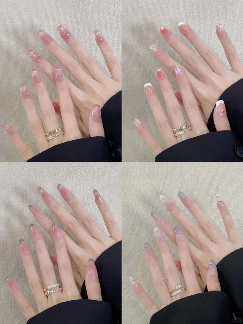 Thanh lịch nhẹ nhàng với kiểu móng omber tông nude