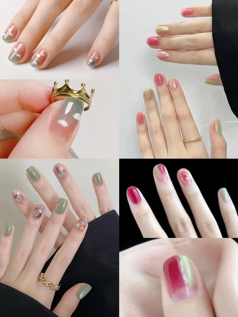 Gợi ý cực xinh cho móng tay màu ombre tone pastel