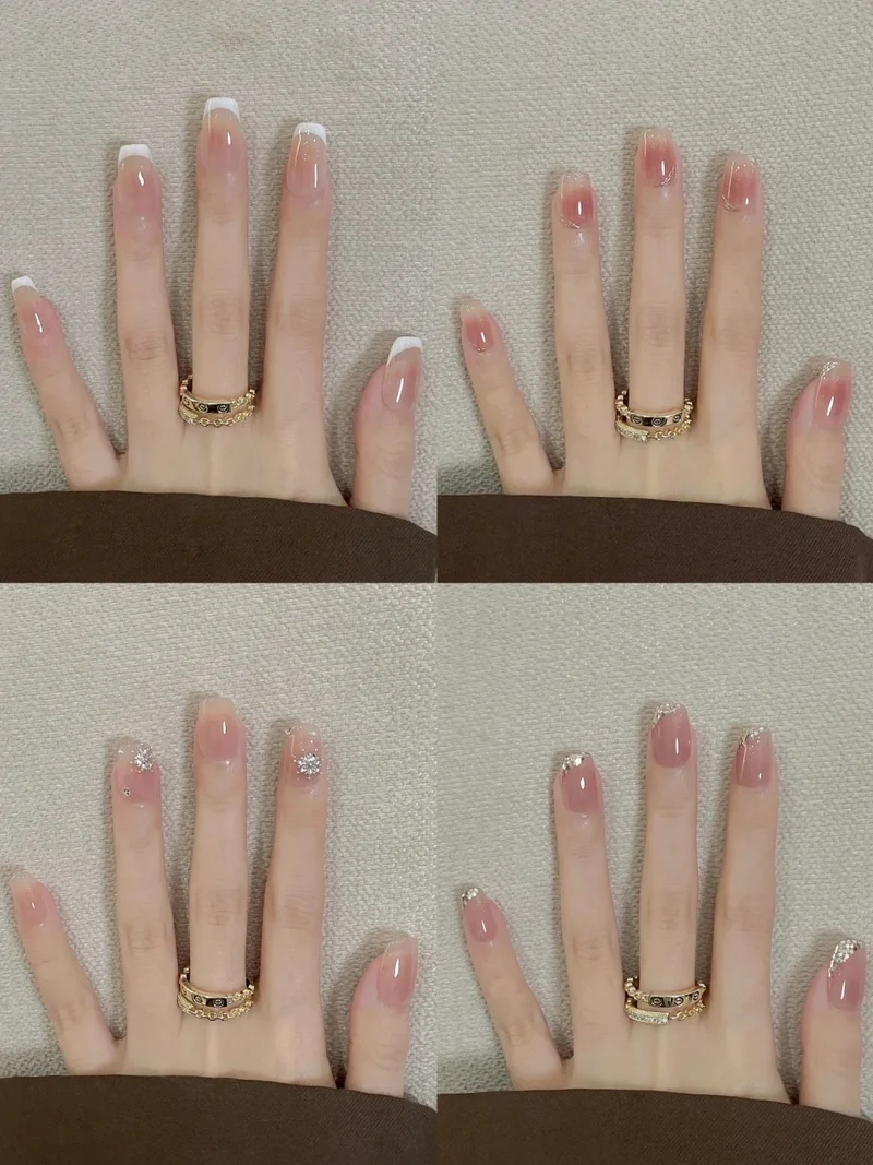Tôn da bật tông cùng bộ nail tay ombre đẹp chuẩn Hàn
