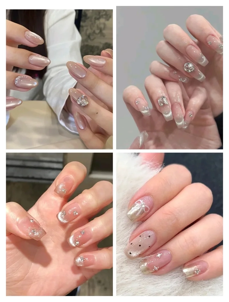 Lấp lánh hút mắt với nail mắt mèo đẹp không thể rời mắt