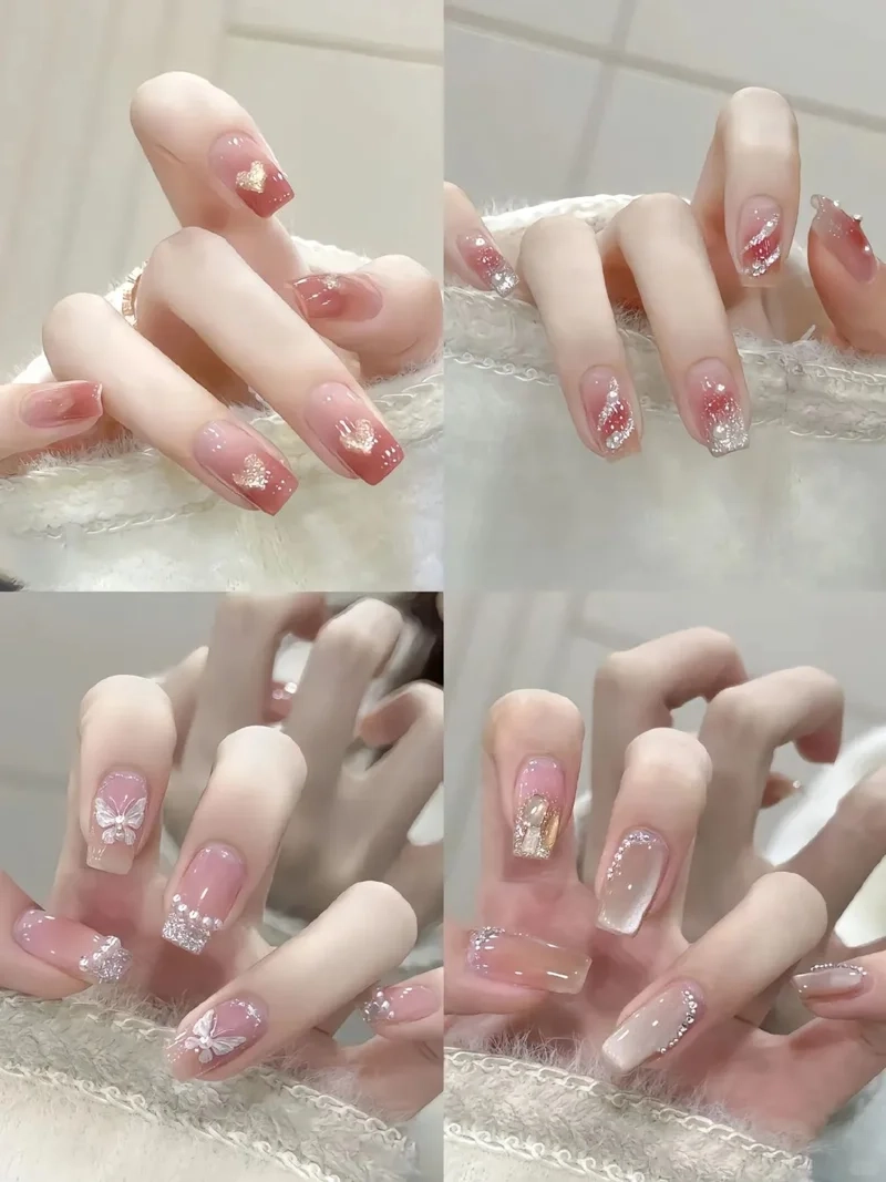 Mix màu cá tính cùng móng tay màu mắt mèo độc đáo