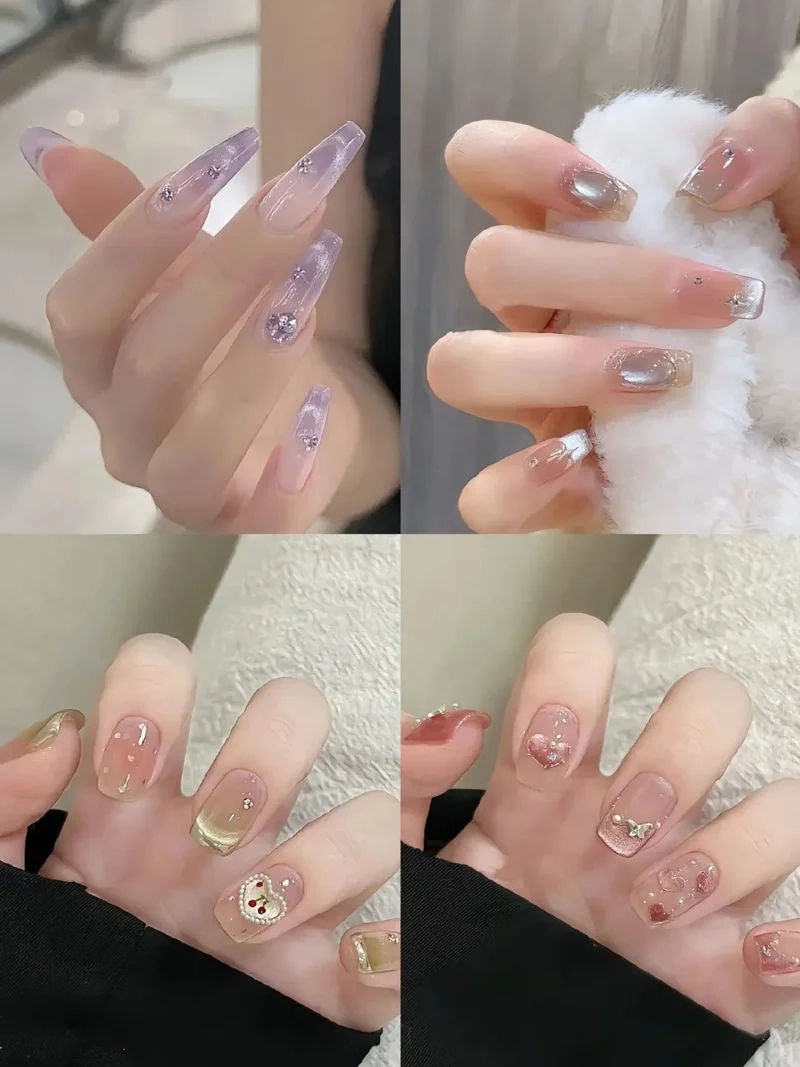 Gây thương nhớ với móng tay mắt mèo kim cương quyến rũ