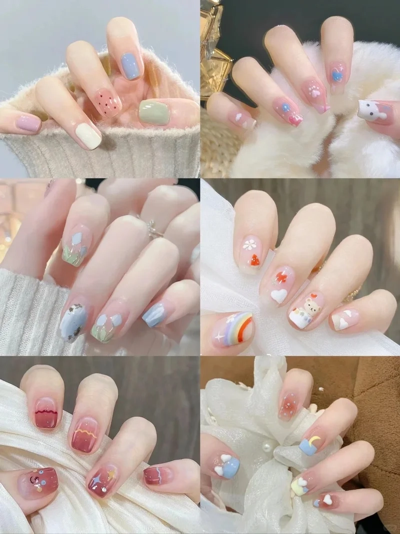Đẹp tinh tế với mẫu móng tay màu thạch pastel