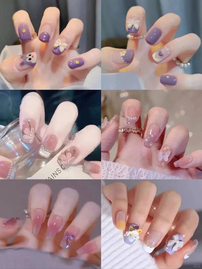 Sang trọng với nail tay màu thạch chuẩn gu Hàn Quốc