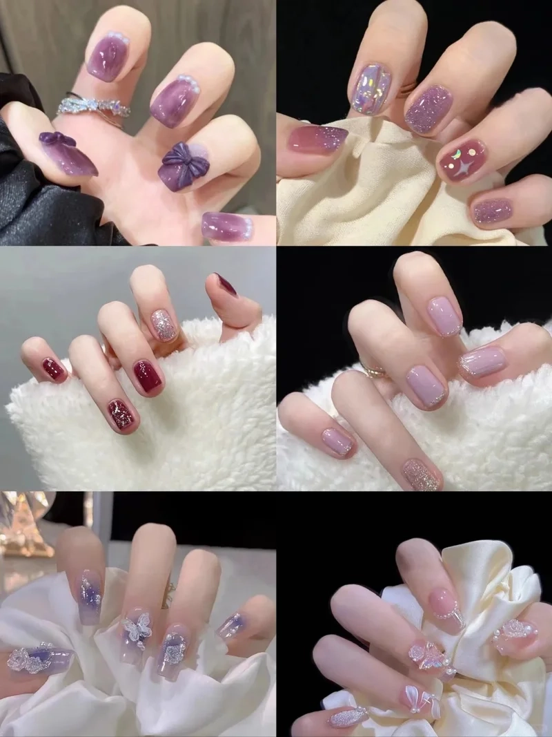 Nữ tính với bảng màu sơn gel thạch nhẹ nhàng