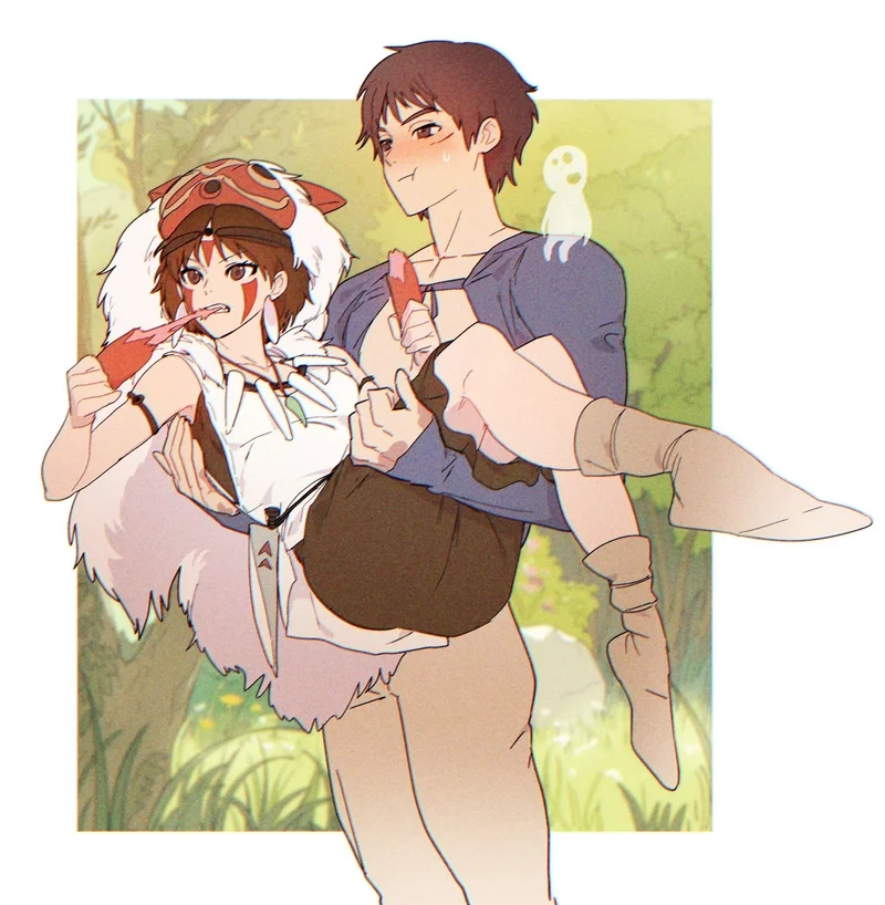 Mononoke x Ashitaka mối duyên giữa người và rừng