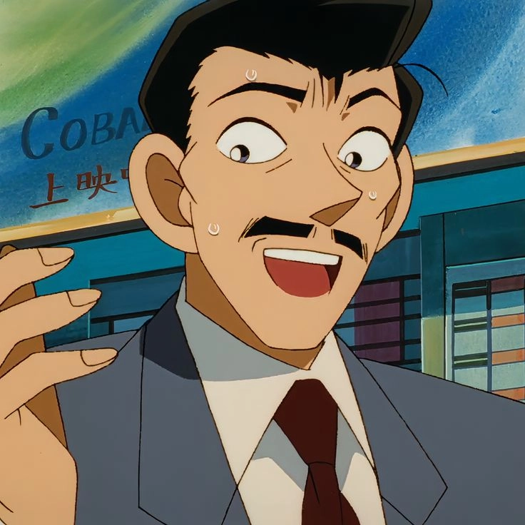 Vẽ Mori Kogoro sắc nét với khí chất thám tử