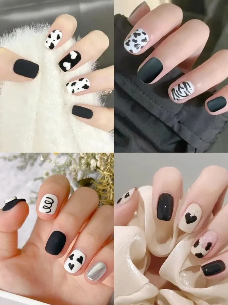 Tạo vẻ đẹp thanh thoát với bộ nail bò sữa xinh xắn