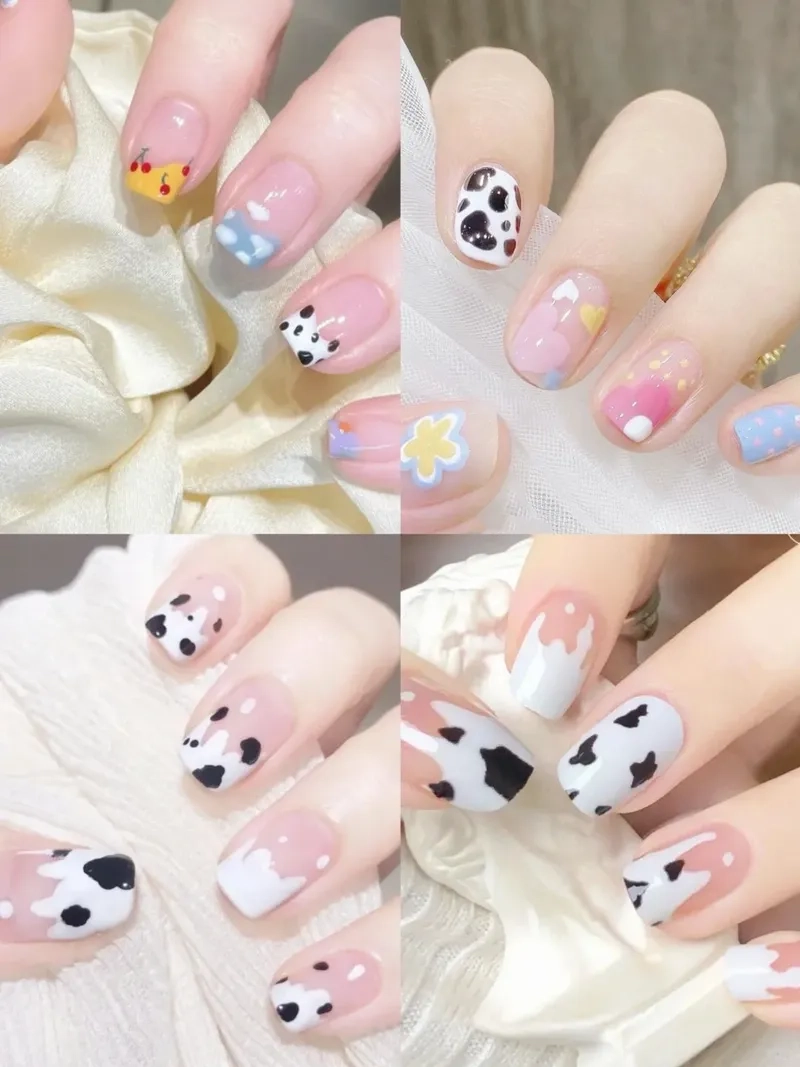 Nail đẹp bò sữa khiến đôi tay thêm phần dịu dàng