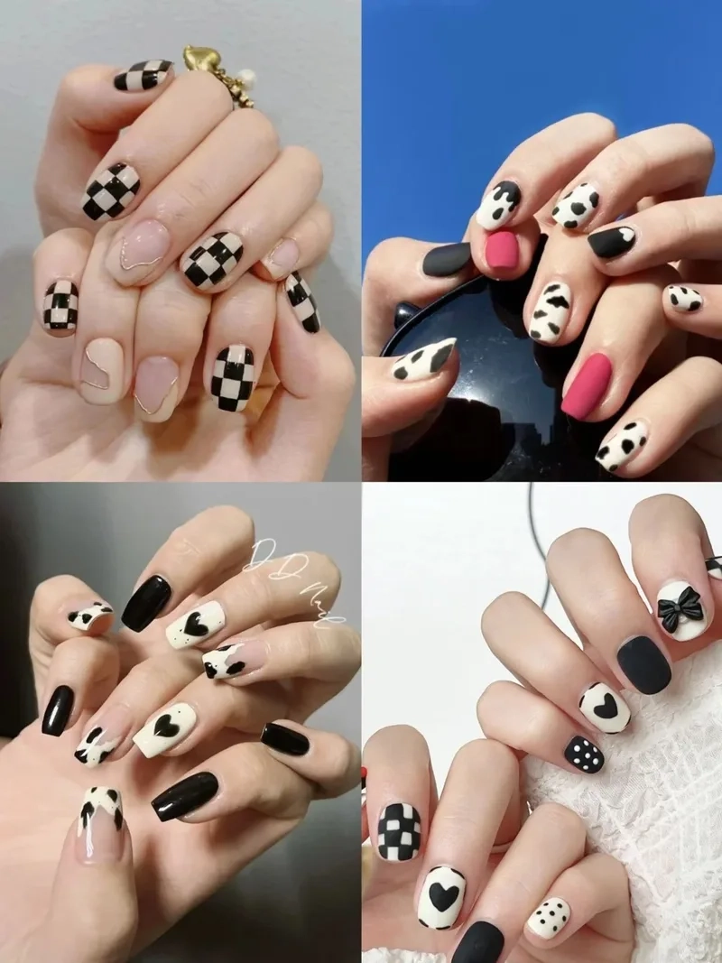 Móng tay kẻ caro luôn là lựa chọn không thể thiếu trong bộ sưu tập nail của bạn