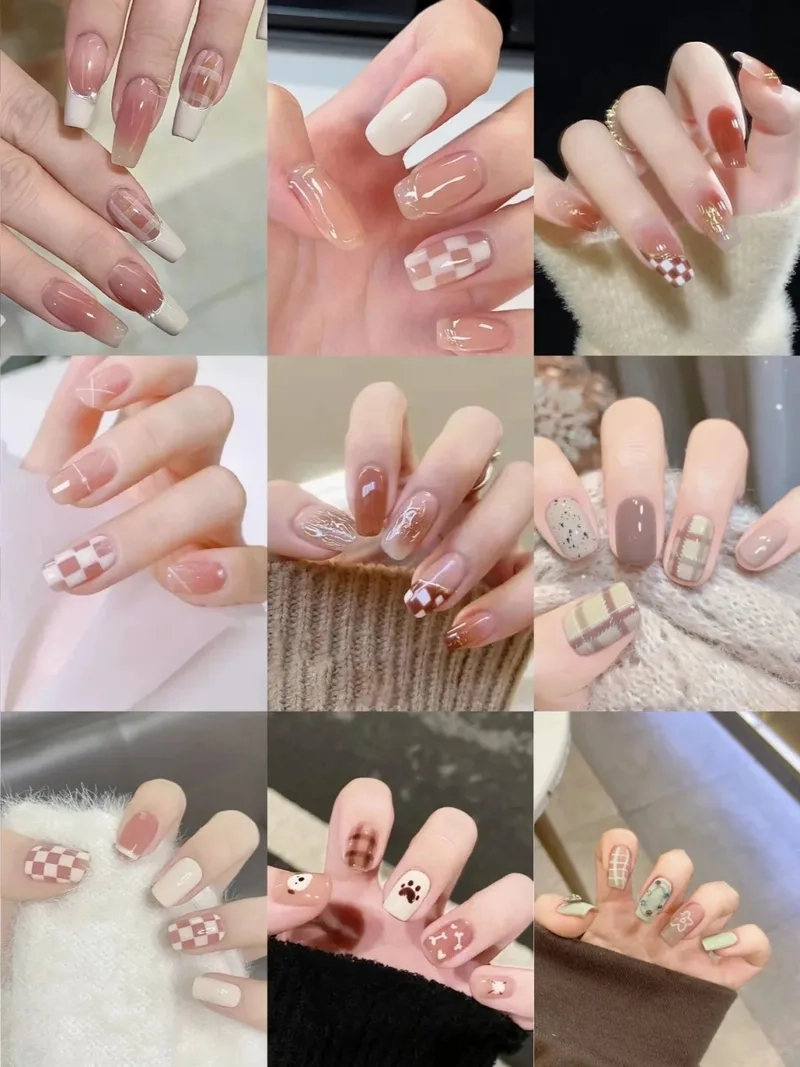 Thỏa sức sáng tạo với mẫu nail caro đẹp