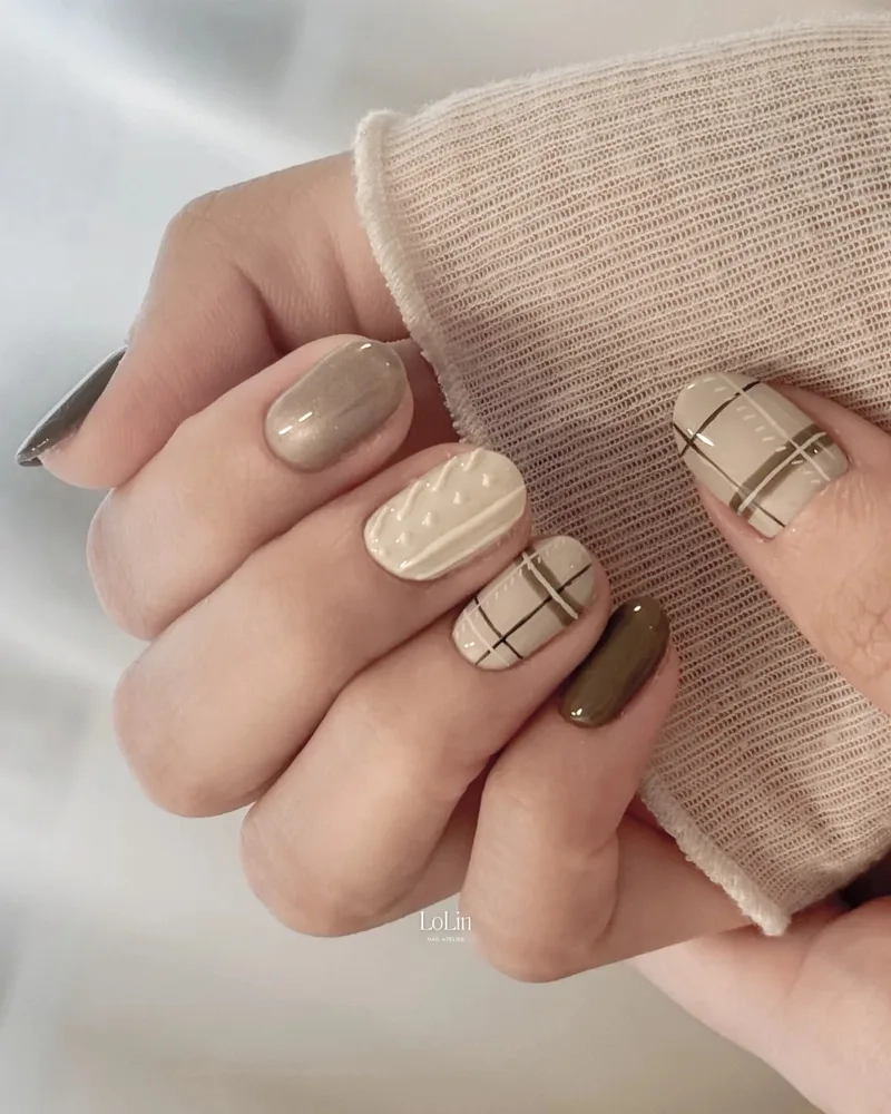 Làm mới phong cách với nail caro đẹp đầy cuốn hút