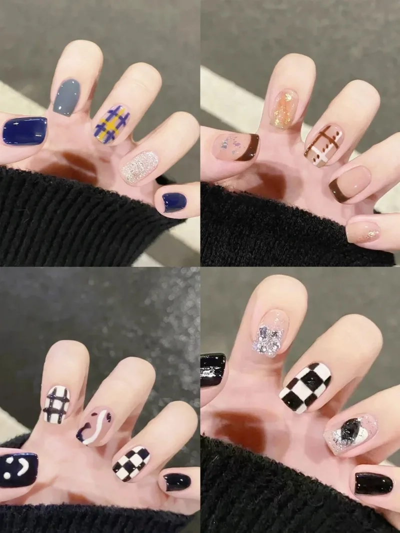 Nail chân caro là lựa chọn lý tưởng cho những buổi du lịch