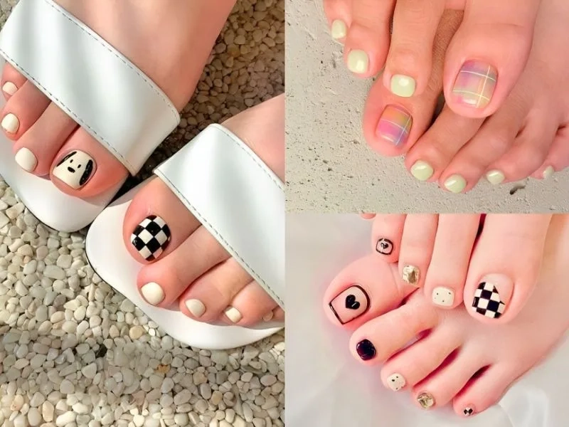 Tạo điểm nhấn cho móng tay với nail caro cực kỳ ấn tượng