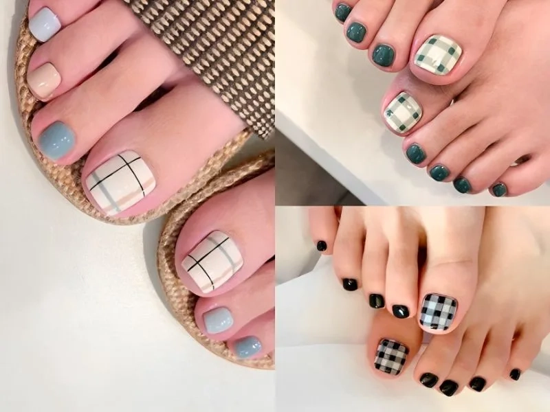 Thể hiện phong cách riêng của bạn với mẫu móng tay kẻ caro