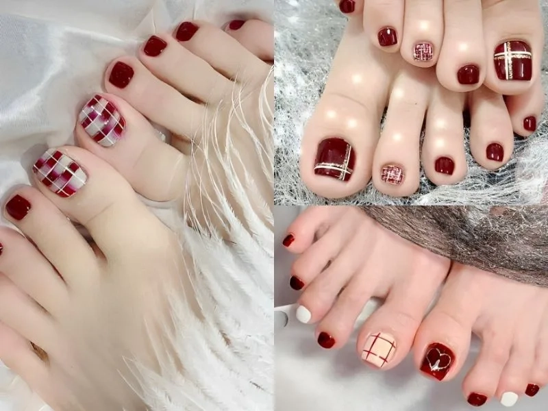 Mẫu móng tay đẹp caro mang lại sự thanh thoát cho đôi tay