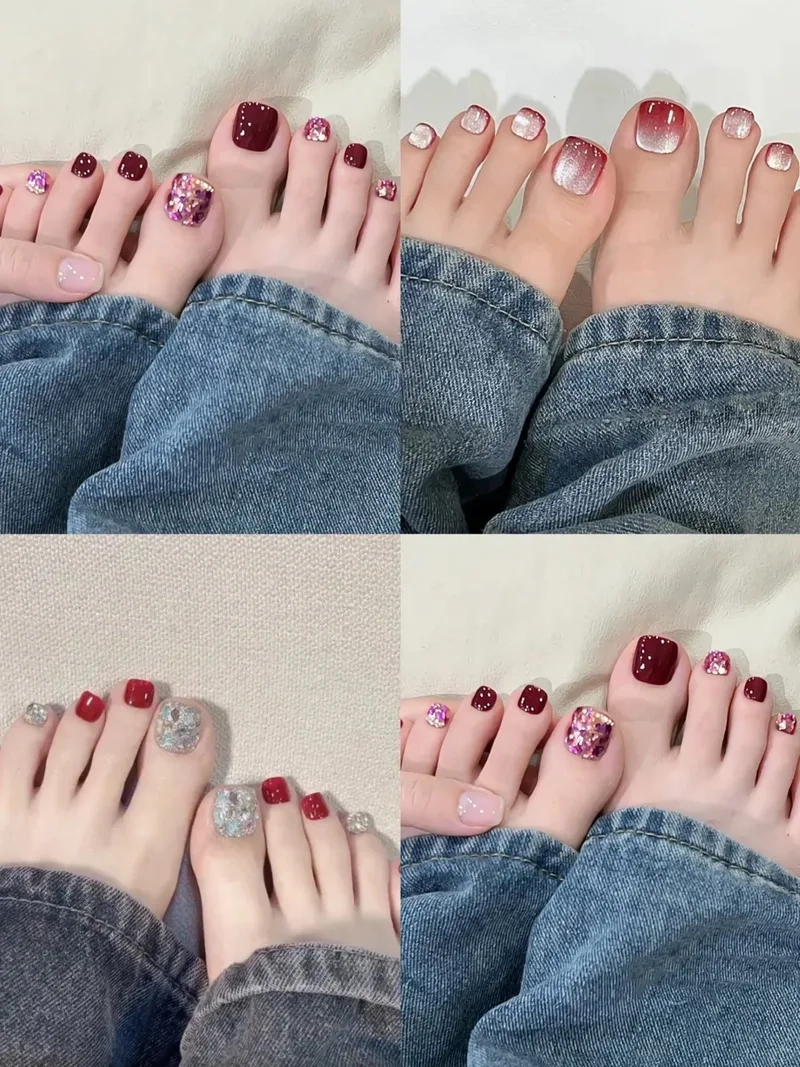 Thử ngay các mẫu nail chân đơn giản dễ thương cho ngày thêm vui