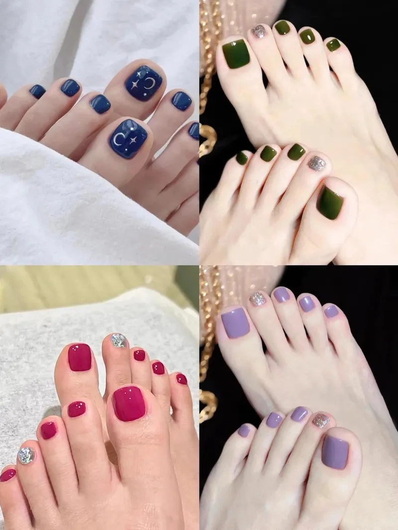 Nail chân đẹp đơn giản phù hợp cho mọi dịp