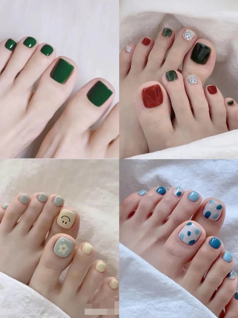 Mẫu móng nail chân đẹp hot nhất hiện nay
