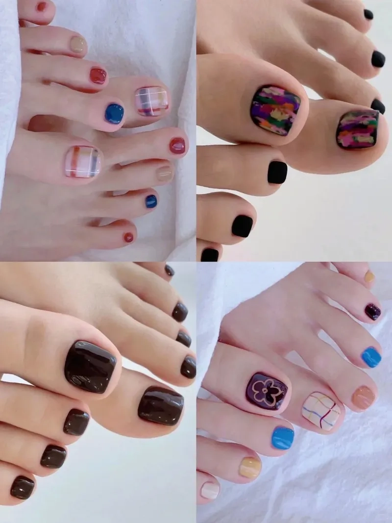Mẫu nail chân đẹp sang chảnh giúp nàng thêm quyến rũ