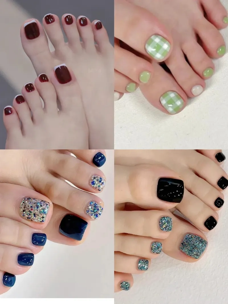 Mẫu nail chân đẹp sang trọng phù hợp cho sự kiện đặc biệt
