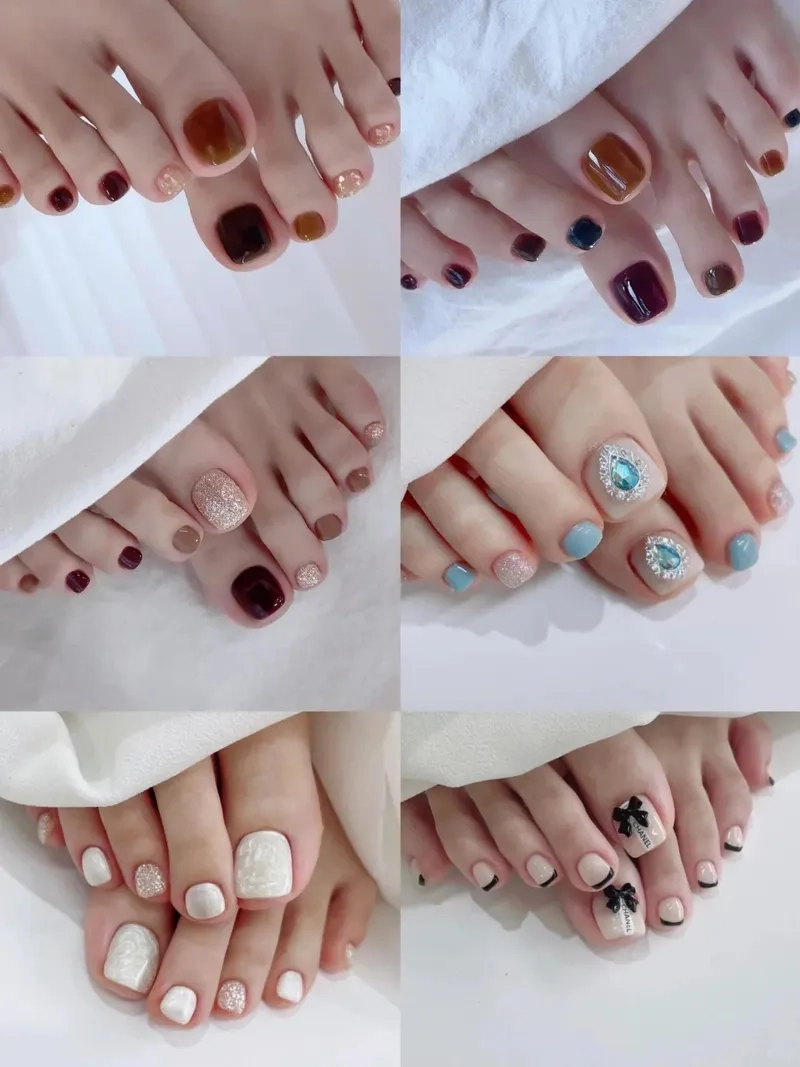 Những mẫu nail chân đẹp nhẹ nhàng nhưng đầy cuốn hút