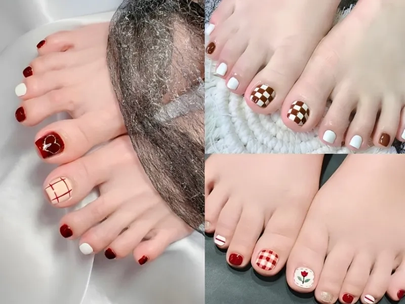 Mẫu móng chân màu đỏ đẹp giúp nàng tự tin tỏa sáng mọi lúc mọi nơi