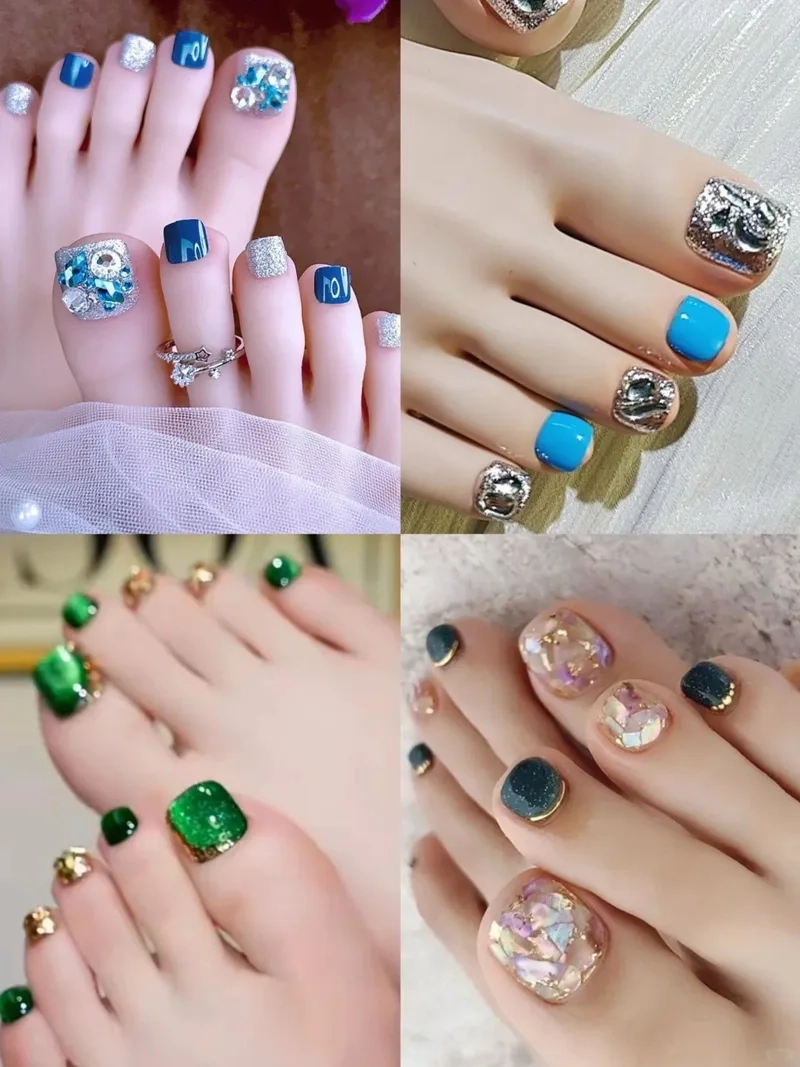 Mẫu móng chân đẹp nhẹ nhàng giúp bạn thêm phần quyến rũ