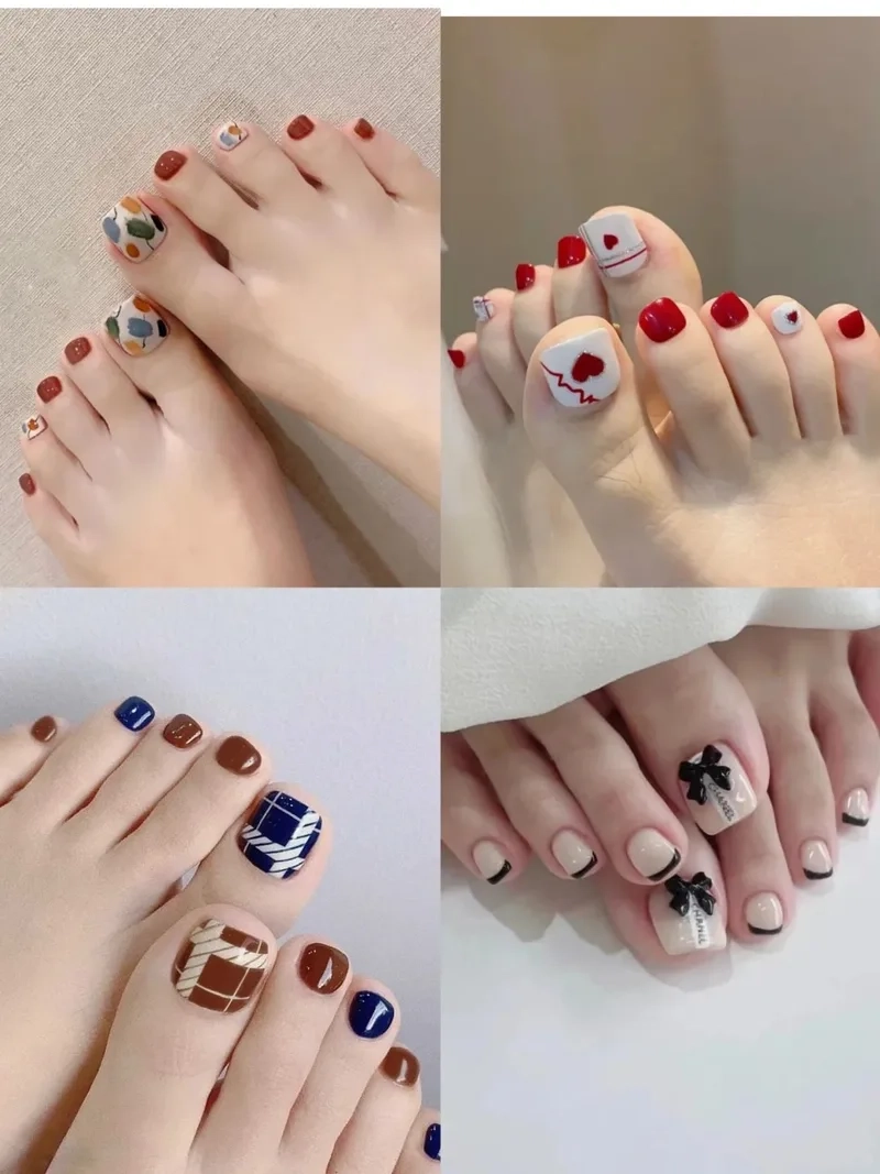 Mẫu nail chân đơn giản nhẹ nhàng phù hợp mọi dịp