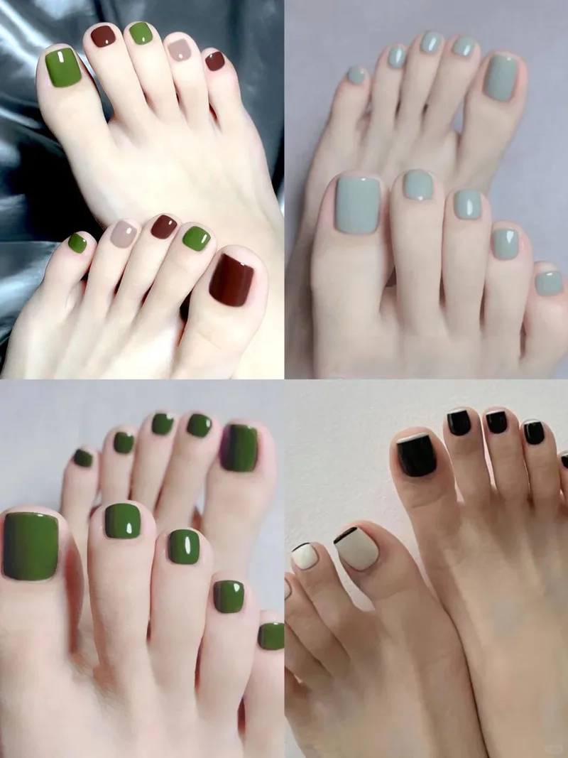 Màu móng chân nhẹ nhàng mang đến vẻ đẹp tự nhiên